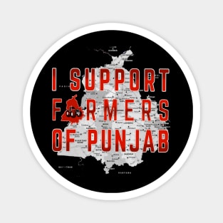 I Support Farmers Of Punjab Magnet